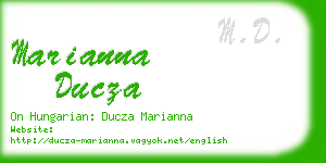 marianna ducza business card